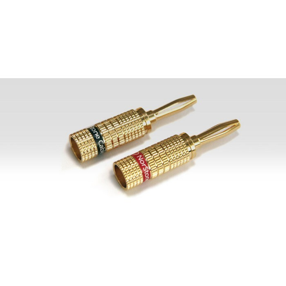 NorStone Banana Plugs, gold, пружинные разъемы для акустического кабеля (4 шт.) (NORBANX4)