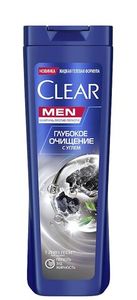 ШАМПУНЬ CLEAR MEN ГЛУБОКОЕ ОЧИЩЕНИЕ С УГЛЁМ 380МЛ