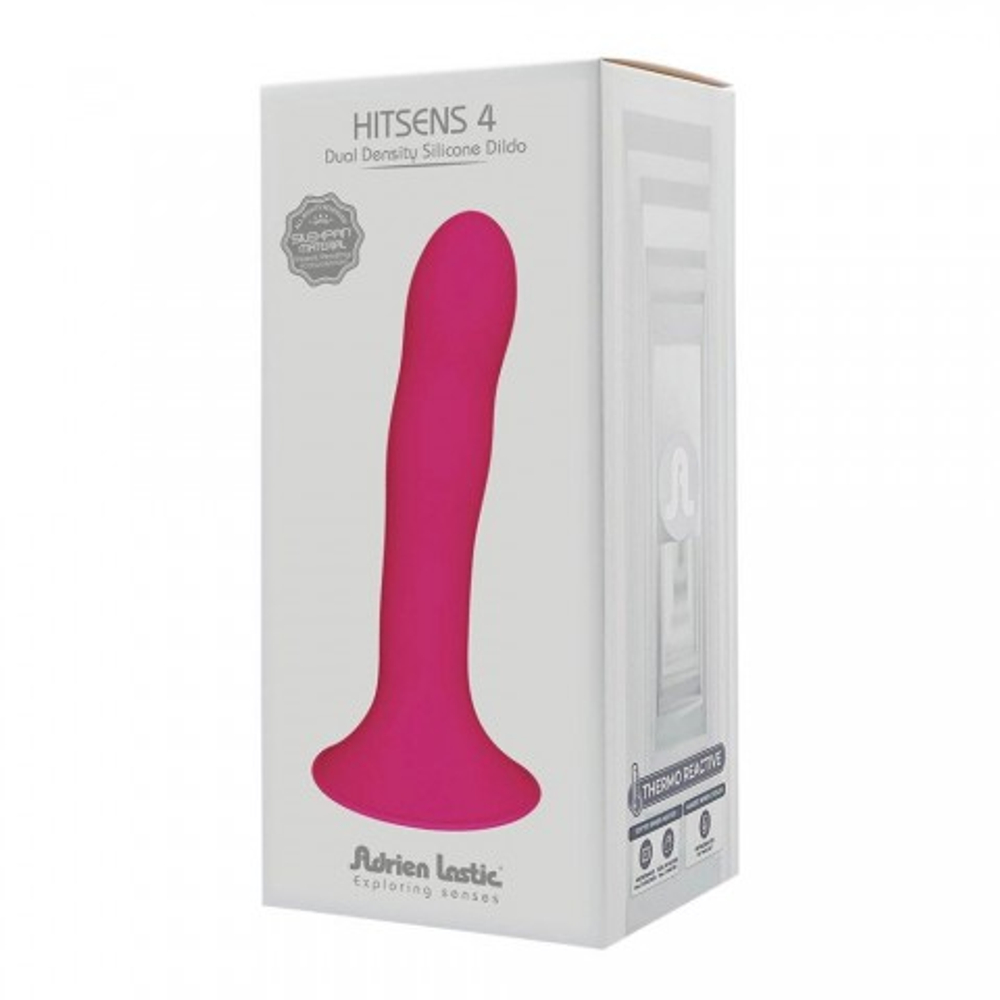 Фаллоимитатор Adrien Lastic Hitsens 4 (17,5×3,5 см) розовый