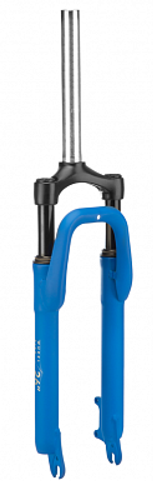 Вилка 26" 1-1"/8" CH-386A-D60-Disc ZOOM аморт. безрезьб. диск.торм., сталь мат. синяя, шток 214мм
