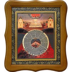 Лабиринт духовный. Икона на холсте.