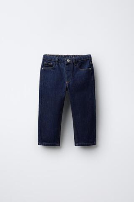 ZARA Х BENSIMON ® ДЖИНСЫ ПРЯМОГО КРОЯ, СИНИЙ