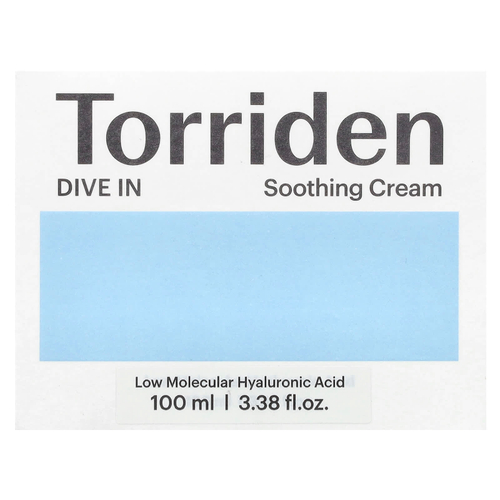 Torriden, Успокаивающий крем для дайвинга, 100 мл (3,38 жидк. унц.)