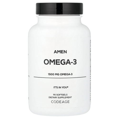 Codeage, Amen, омега-3, 90 капсул (750 мг в 1 капсуле)
