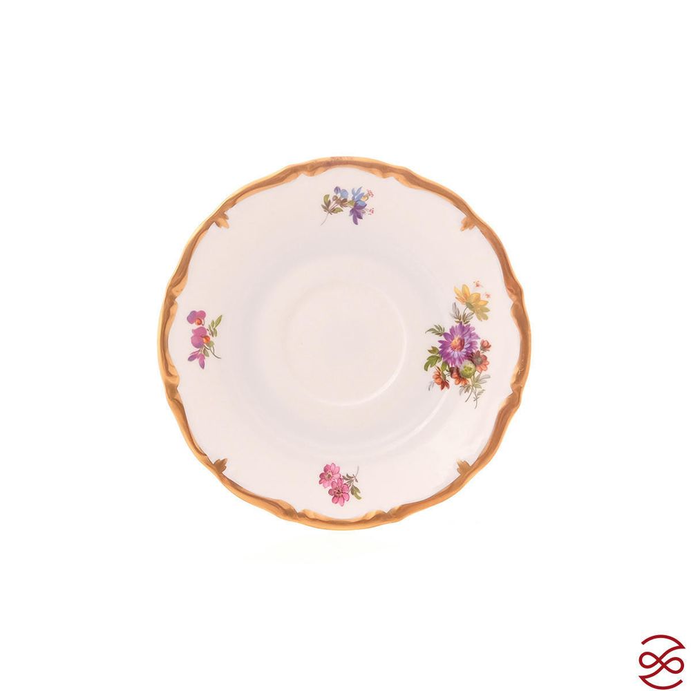 Набор блюдец Queen's Crown Мейсенский букет 15 см