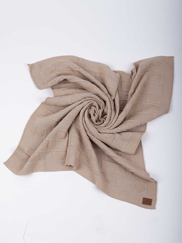 Плед вязаный хлопковый 