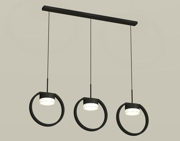 Комплект подвесного светильника с акрилом 3*GX53 TXB9107156/3 SBK/FR/CL черный песок/белый матовый/прозрачный (C9107, N8399) Techno DIY System Complects Ambrella