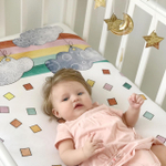 Фотопростынь на резинке Mjölk Rainbow