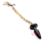 Пробка с длинным хвостом Блонди - 11 см. (Цвет: бежевый)