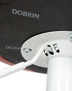Стул барный DOBRIN TAILOR WHITE, пудрово-розовый велюр (MJ9-32)