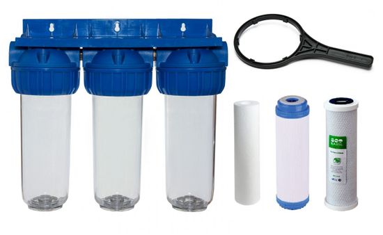 Магистральный фильтр для воды SL10 1/2" АкваСтиль Тройной