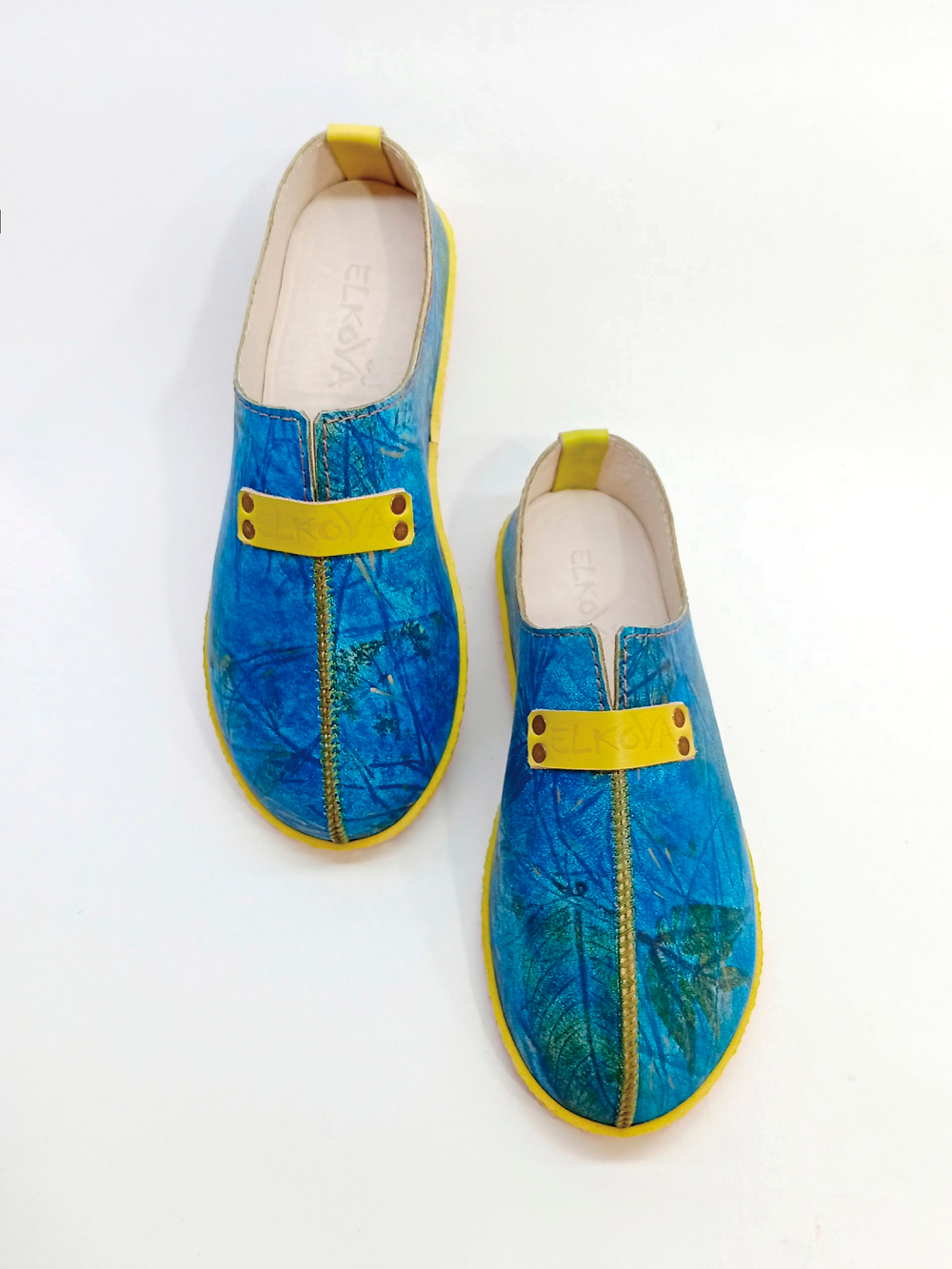 Слипоны кожаные "Ecoprint"