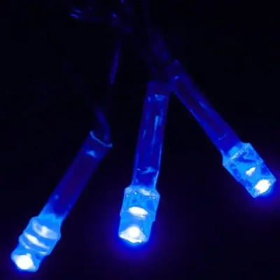 Гирлянда для дома 24м 280 ламп LED прозрач.пров.,8 реж, IP-20, Синий (возможность соединения)