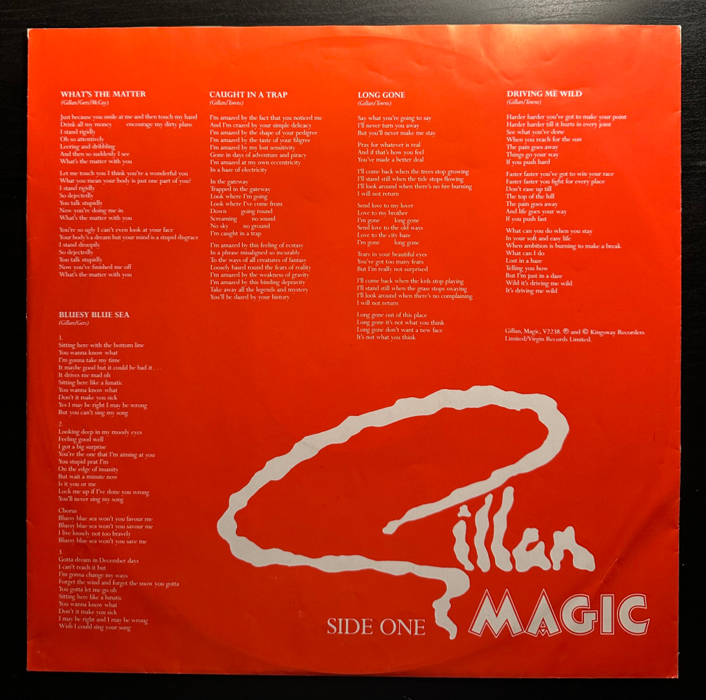 Gillan - Magic (Скандинавия 1982г.)