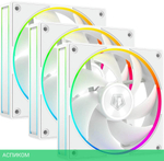 Набор кулеров для корпуса ID-Cooling AF-127-ARGB-W Trio White