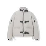 Светло-серая зимняя куртка YMKASHIX