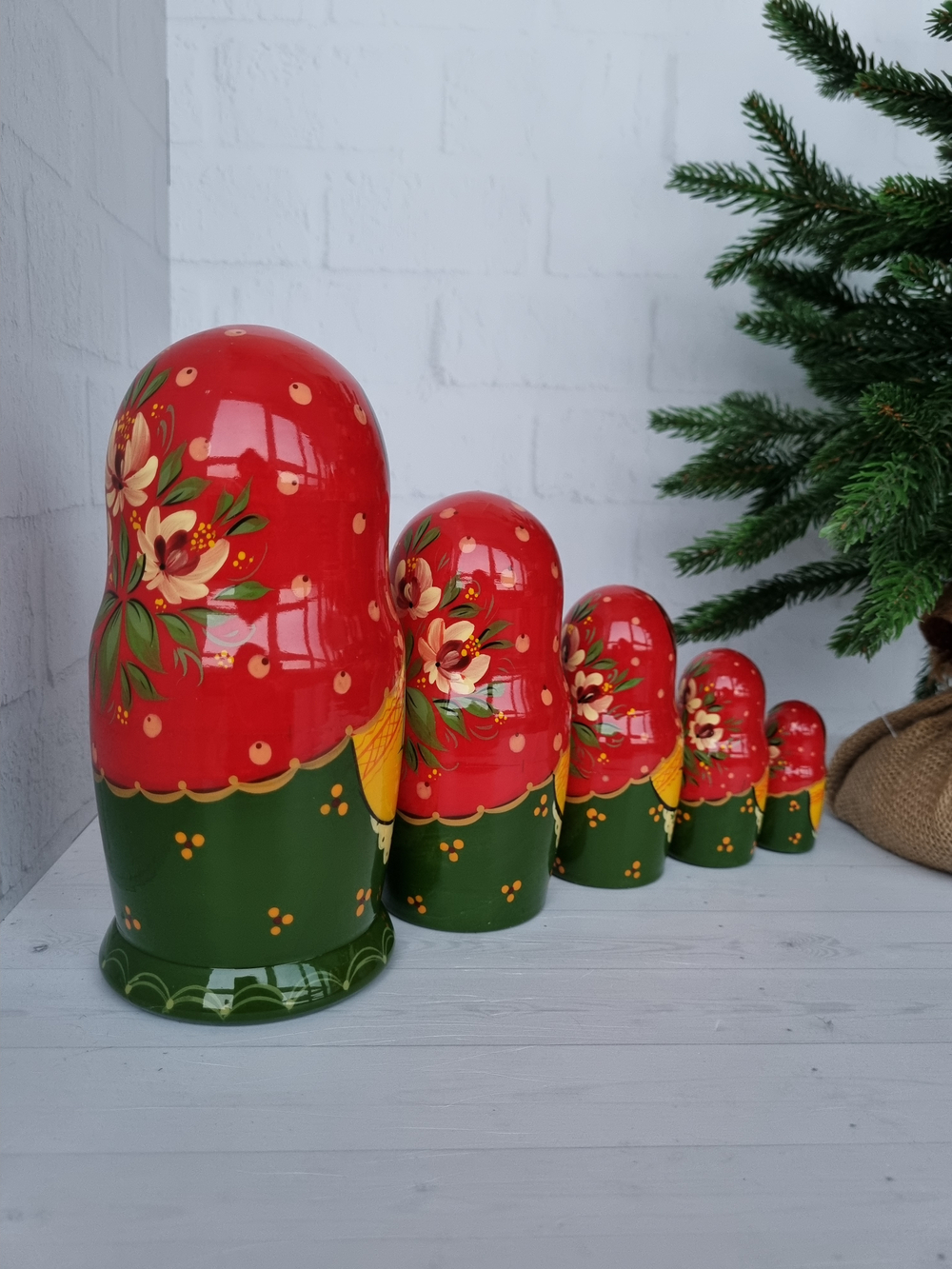 Матрешка с зайчиком 5 мест