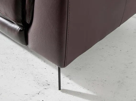 Двухместный диван с реклайнером Angel Cerda 5319-2P, темно-коричневая кожа