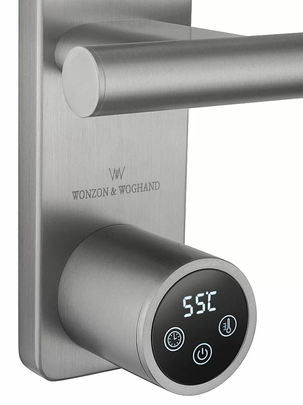 Полотенцесушитель электрический WONZON & WOGHAND NÜRNBERG WW-AL345-BR брашированный никель