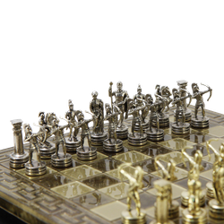 Manopoulos Шахматы с фигурами из бронзы Античные войны