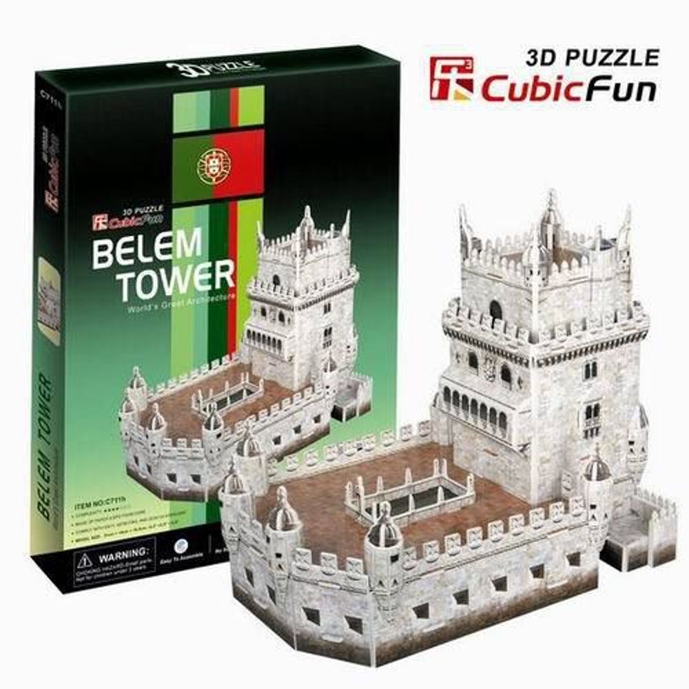 Купить Башня Белен в Португалии 3D пазл.