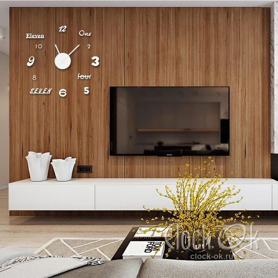 Настенные 3D часы Rainbow