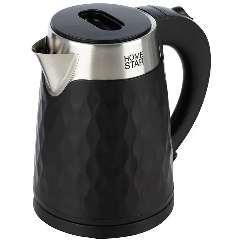 Чайник Homestar HS-1021 (1,7 л) черный, двойной корпус