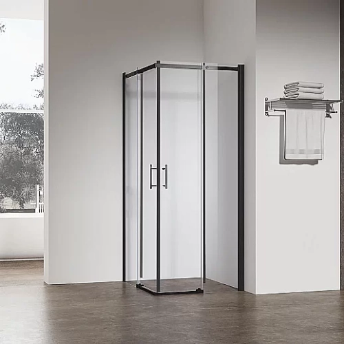 Душевой уголок Veconi Rovigo 120х80 RV50B-12080-01-C8 стекло прозрачное/профиль черный