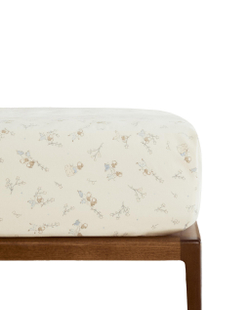 Простыня на резинке Zara Home, хлопок 100%, с цветочным принтом, 2631/900