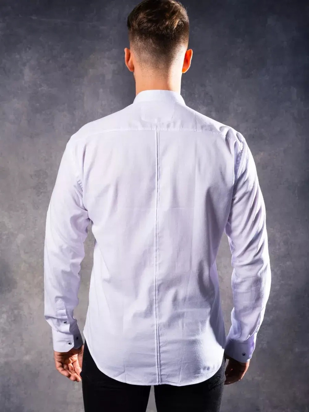 Рубашка с длинным рукавом стойка