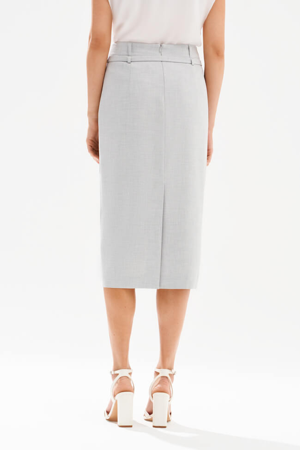 4950 Юбка женская (серый меланж)