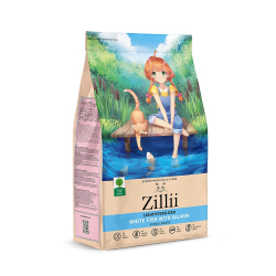 Zillii корм для кошек с избыточным весом и стерилизованных с белой рыбой и лососем (Light/Sterilized)