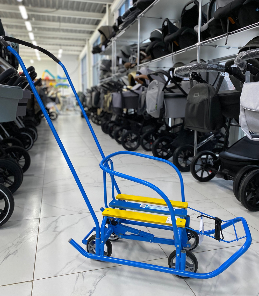 Санки детские «Ветерок 7 универсал» цвет: голубой (арт. В7У/Г2)