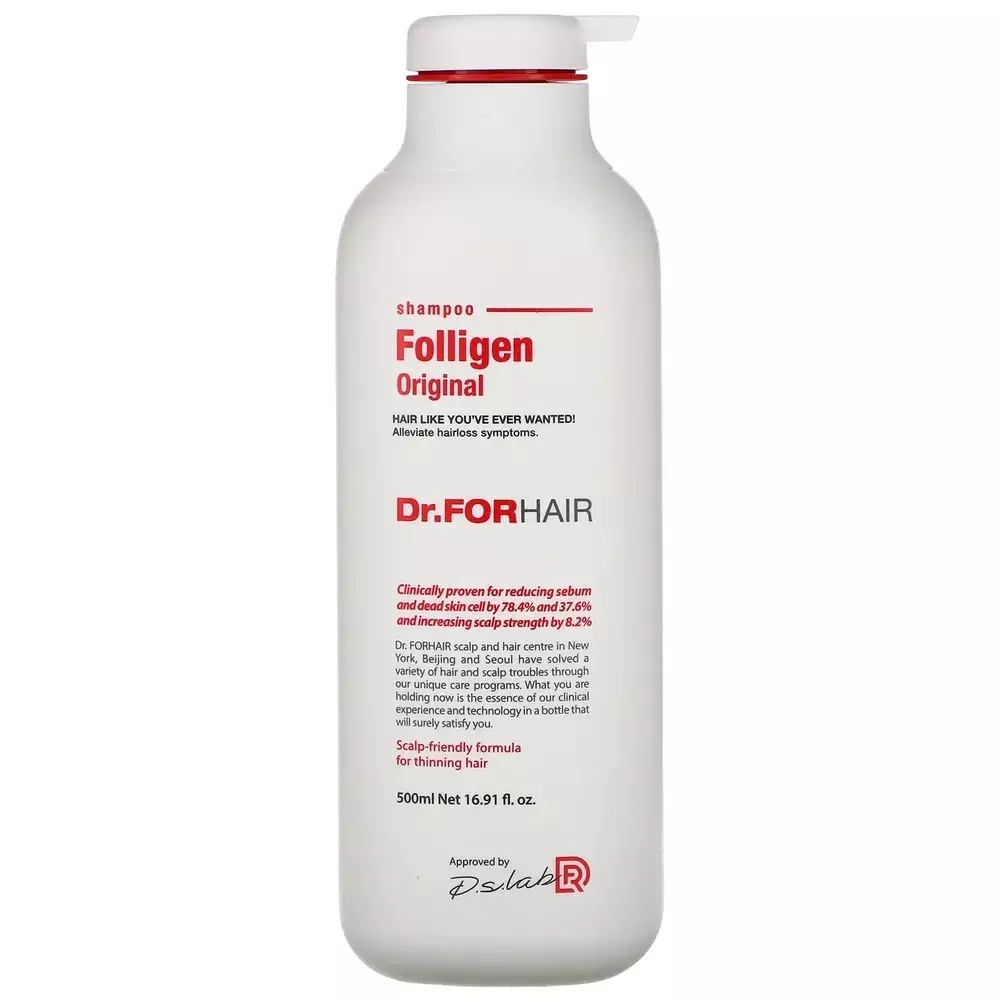 Dr.ForHair Folligen Original Shampoo 500 ml Укрепляющий шампунь против выпадения волос