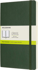 Блокнот нелинованный Moleskine Classic Soft (QP618K15) 13х21см мягкая обложка зеленый