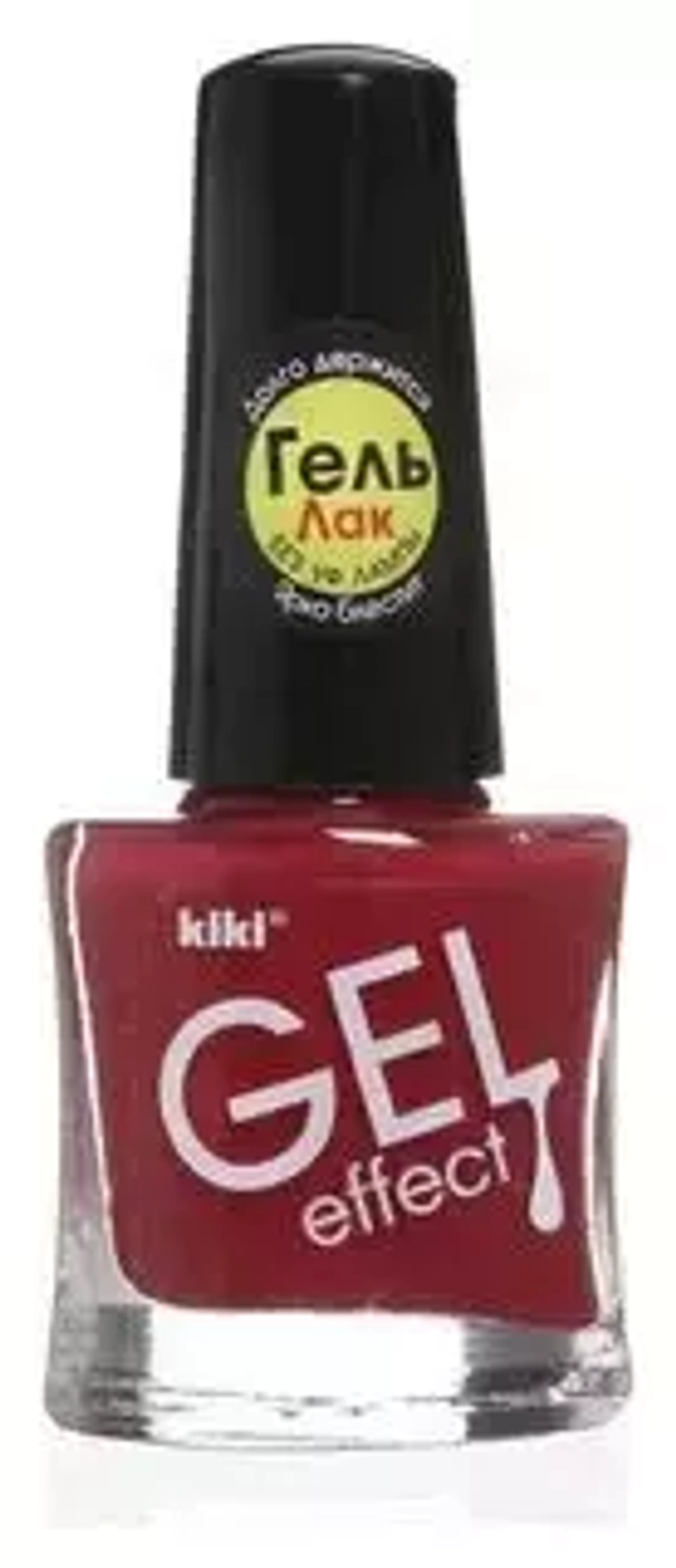 Kiki  лак д/ногтей "GEL EFFECT" №19 (светло-вишневый) 6мл