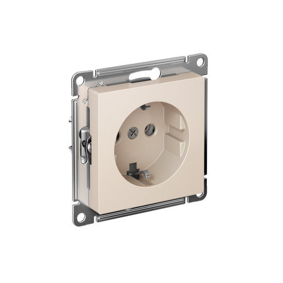 Розетка AtlasDesign 16А с заземл. быстрозажим. клем. механизм беж. SE ATN000243S