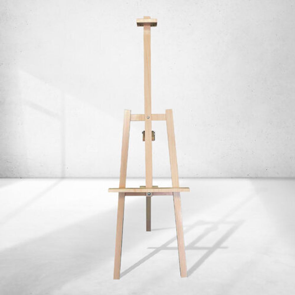 Мольберт напольный из липы "Лира", 67х162х48 см, высота холста до 100 см, BRAUBERG ART DEBUT, 192337