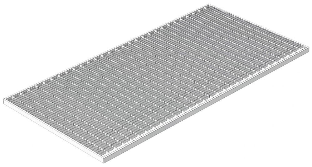 Решетка Gidrolica Step Pro 390×590 мм — стальная ячеистая оцинкованная