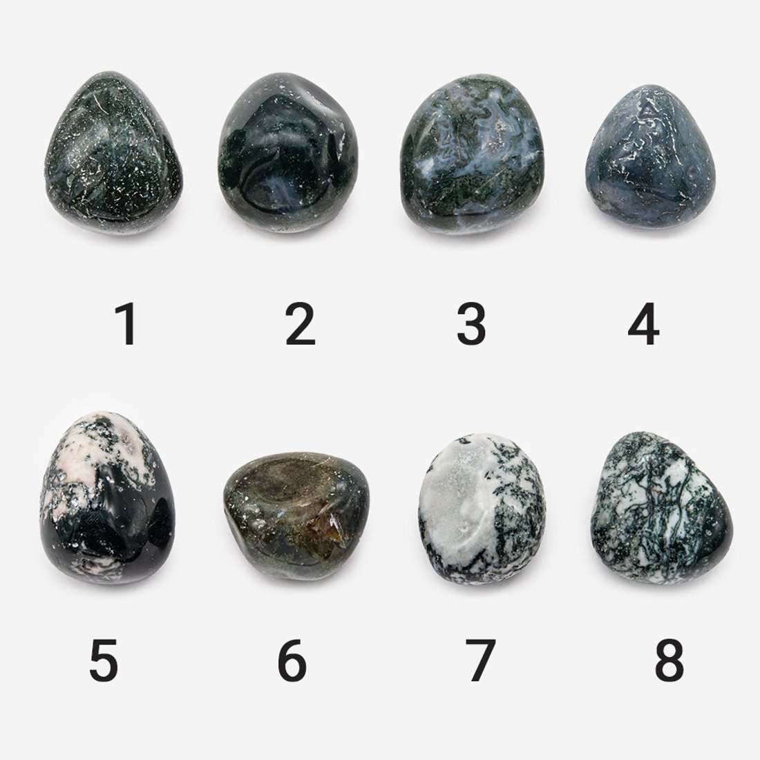 Камни натурального мохового агата, 26,5-35*25-30,5мм