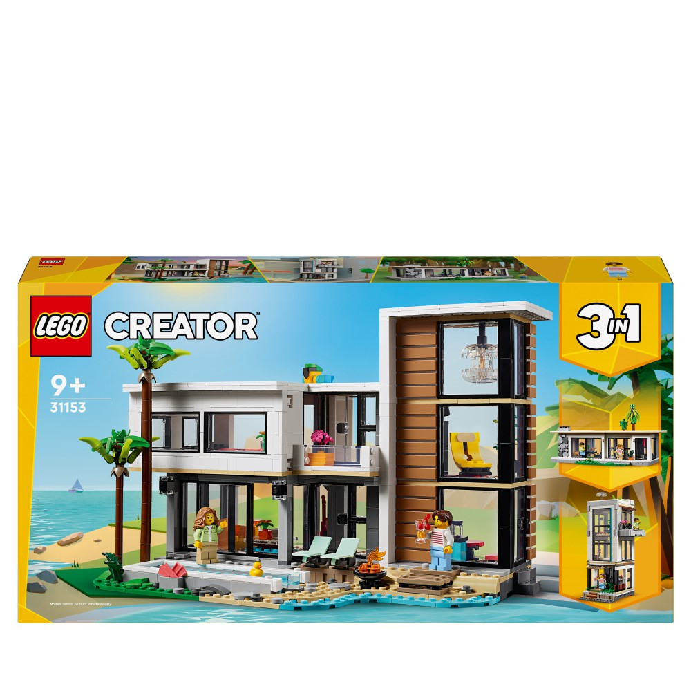 Конструктор LEGO Creator 1853 31153 Современный дом 3-в-1 — фото 5