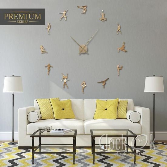 Настенные 3D часы Художественная гимнастика