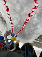 Вертлюг тройной разборный, самостраховка 2шт. Dyneema 12mm, L-100 / Al / t-50 / 10kN / W-110g