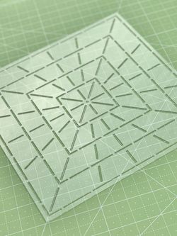 Шаблон для стежки "Мишень" квадратная (арт. T40)