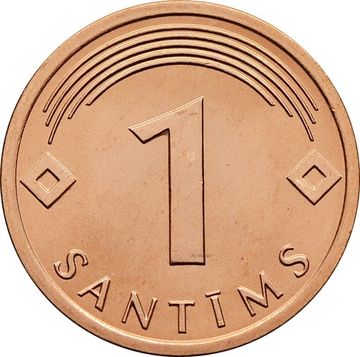 1 сантим 2008 Латвия