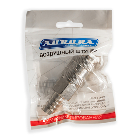 Штуцер мама ёлка d.12мм F, никелированная сталь, уп. 1шт