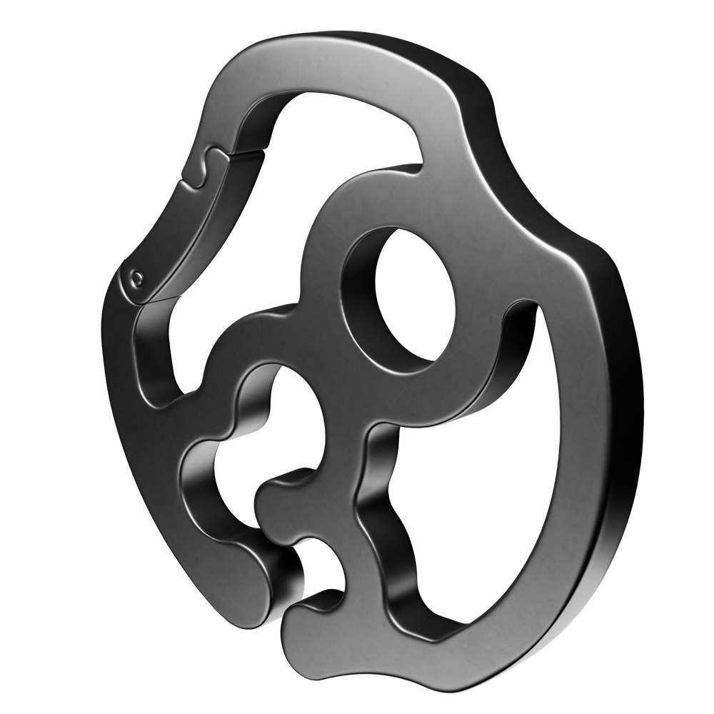 DOT grey carabiner