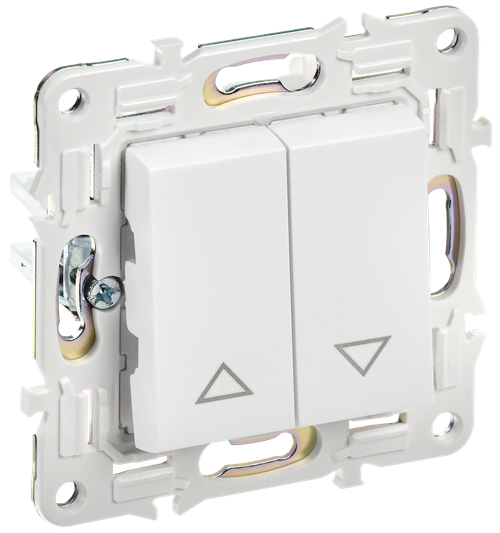 SKANDY Выключатель жалюзи 10А SK-V12W арктический белый IEK