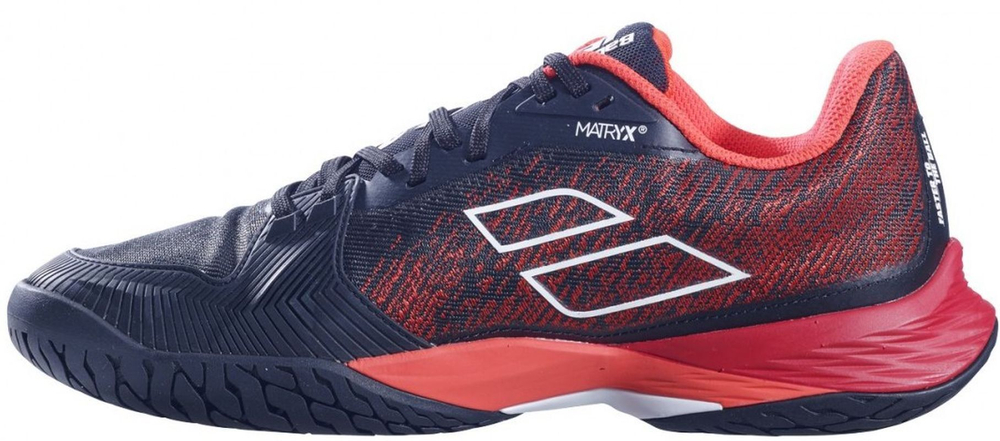 Теннисные кроссовки Babolat Jet Mach 3 All Court Men - black/poppy red - Black Red Multikolor
