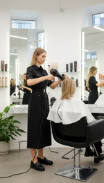 Платье c потайной застежкой для парикмахера